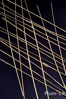 Plastik-Metallstengel - diam. 0.2 mm, Länge 27 cm - gold